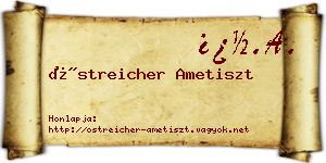 Östreicher Ametiszt névjegykártya